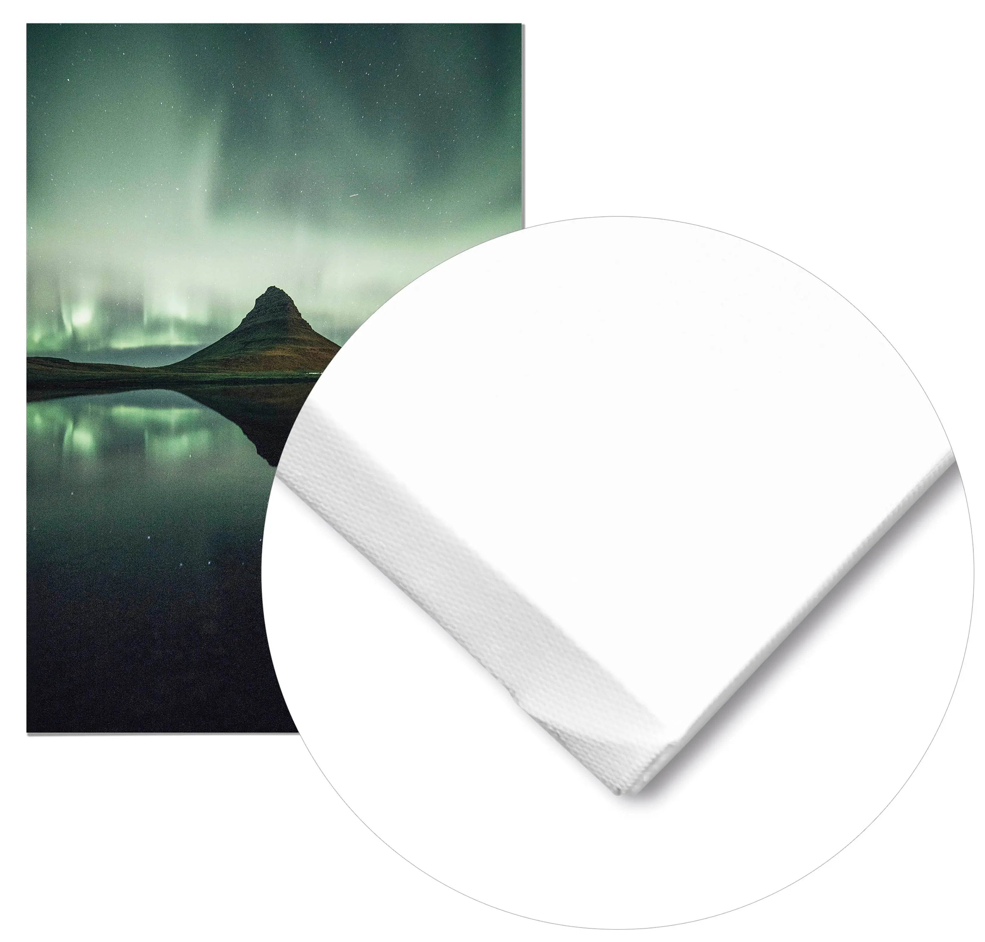 Cuadro Aurora Boreal Islandia Home & Living Lienzo70x100cm