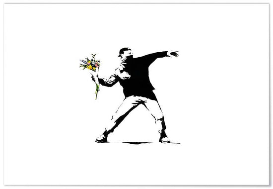 Cuadro Banksy Lanzador de Flores Home & Living 