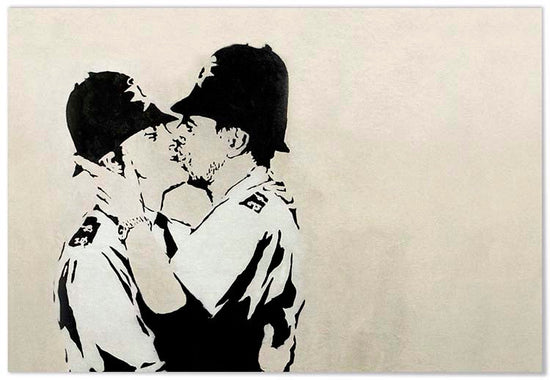 Cuadro Banksy Policías Besándose Home & Living 