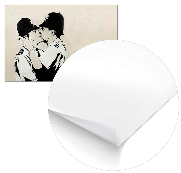 Cuadro Banksy Policías Besándose Home & Living 