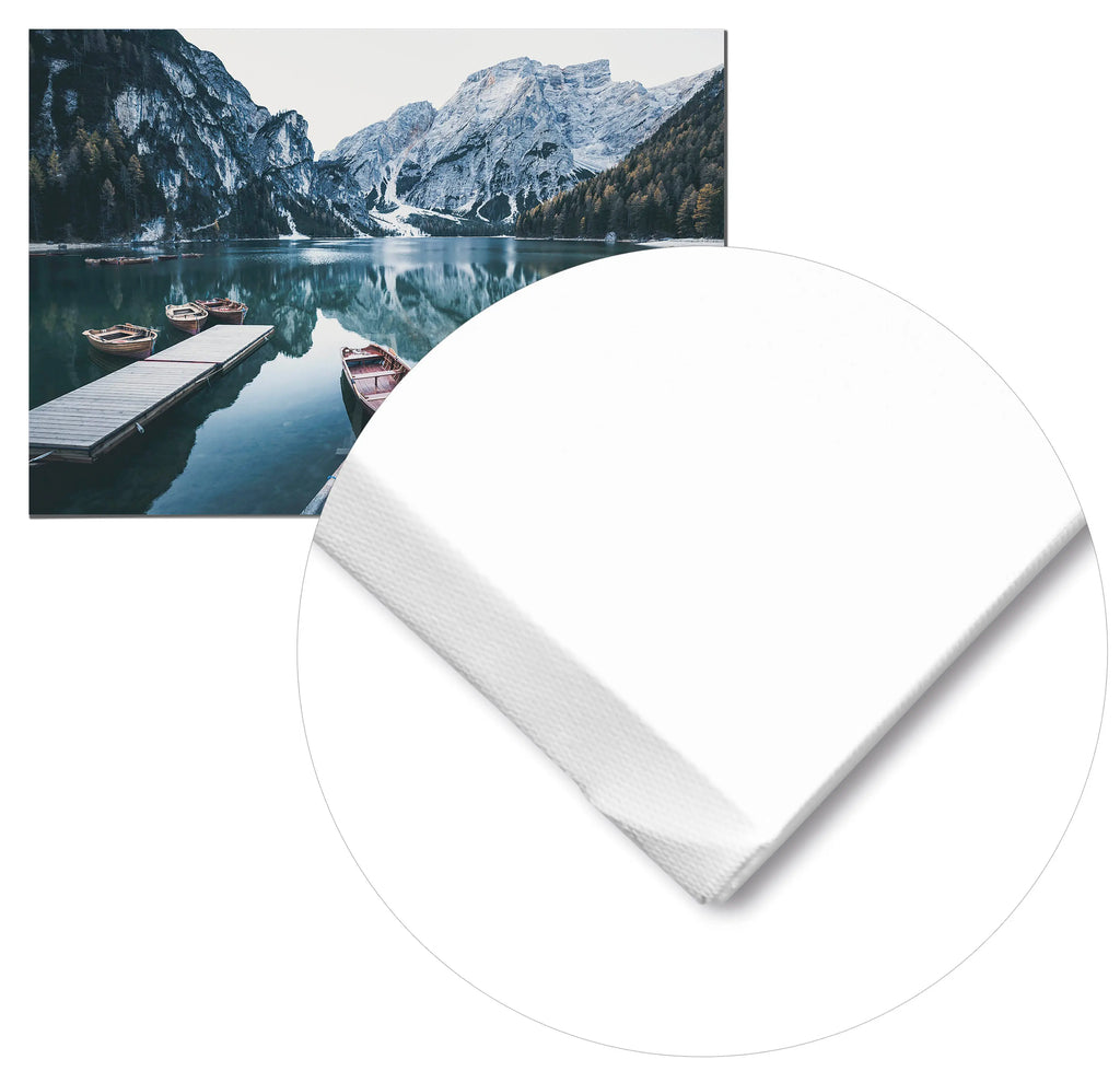 Cuadro Botes de Madera en el Lago freeshipping - Home and Living