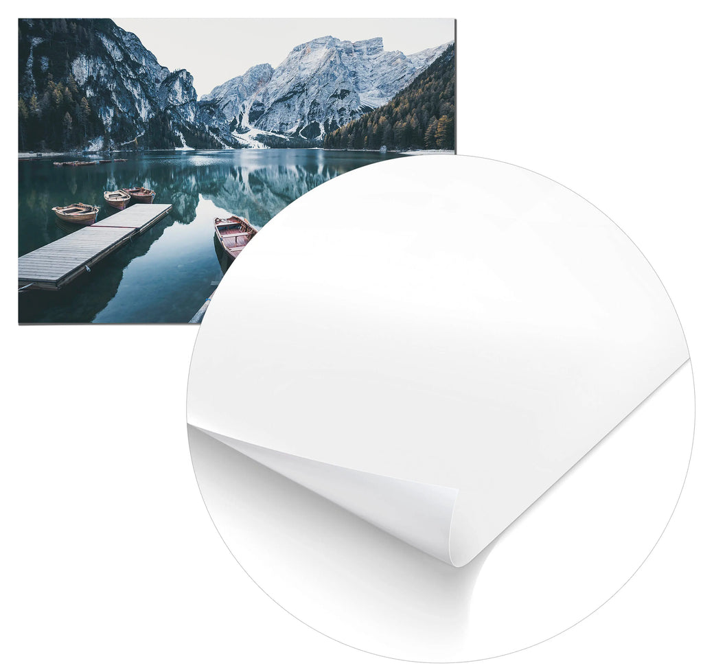 Cuadro Botes de Madera en el Lago freeshipping - Home and Living