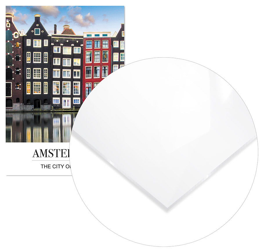 Cuadro Ciudad de Ámsterdam con Mensaje Home & Living 