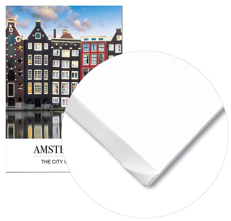 Cuadro Ciudad de Ámsterdam con Mensaje Home & Living 