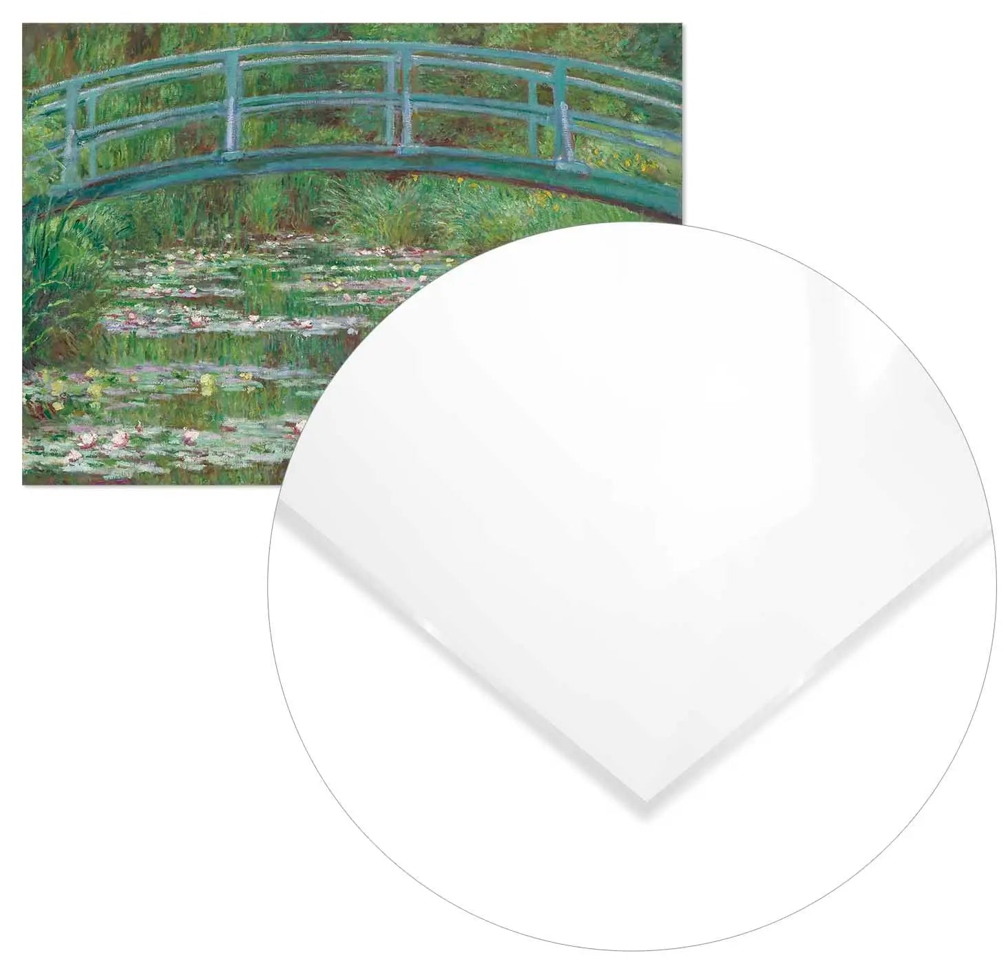 Cuadro Claude Monet El Puente Japonés Home & Living MetacrilatoEnmarcado30x21cm