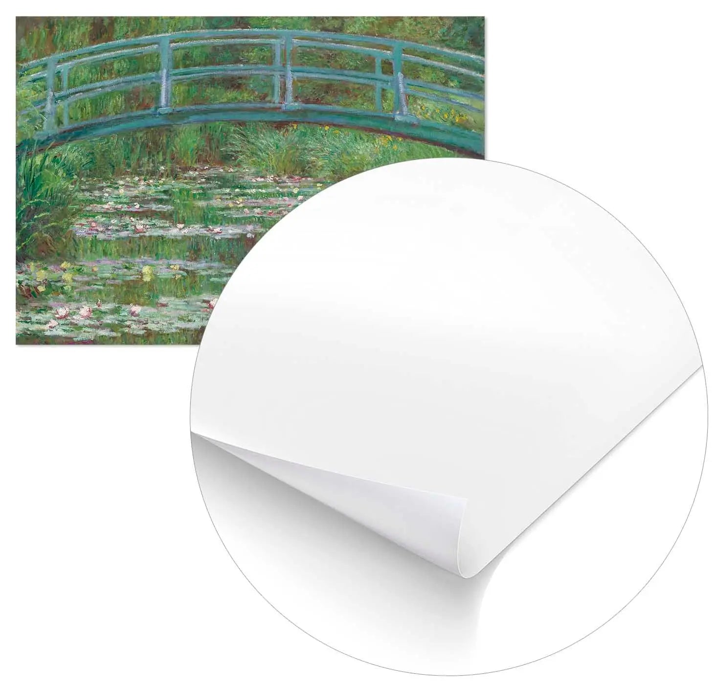 Cuadro Claude Monet El Puente Japonés Home & Living Póster30x21cm