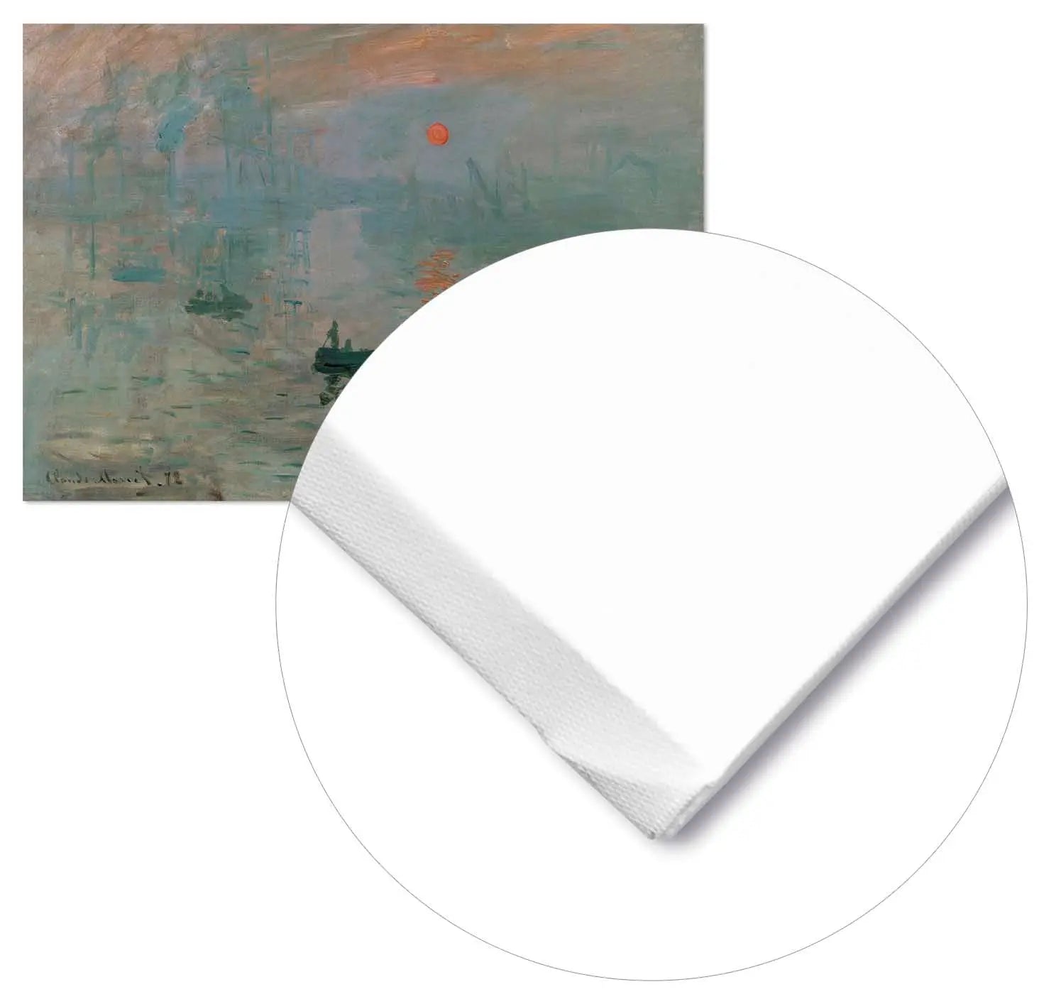 Cuadro Claude Monet Impresión, Sol Naciente Home & Living Lienzo30x21cm