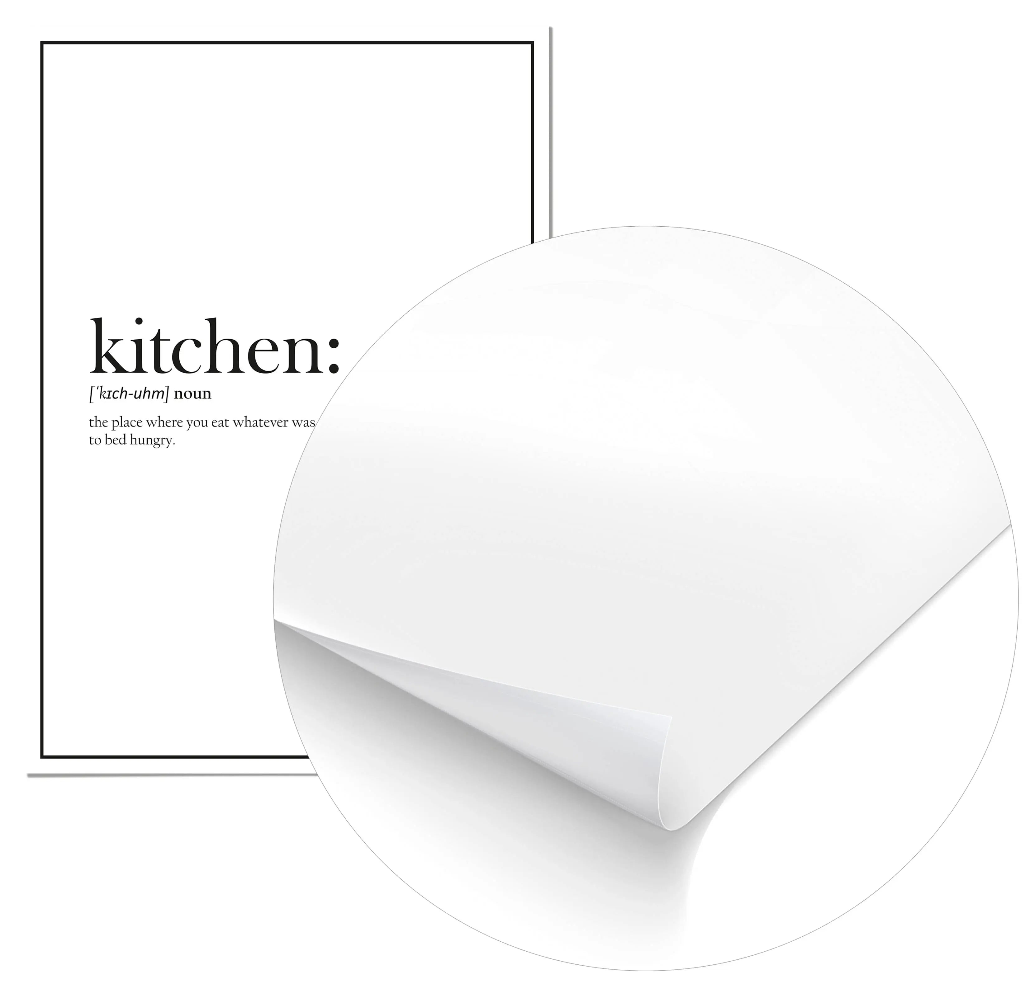 Cuadro Cocina Definición Cocina Home & Living Póster70x100cm