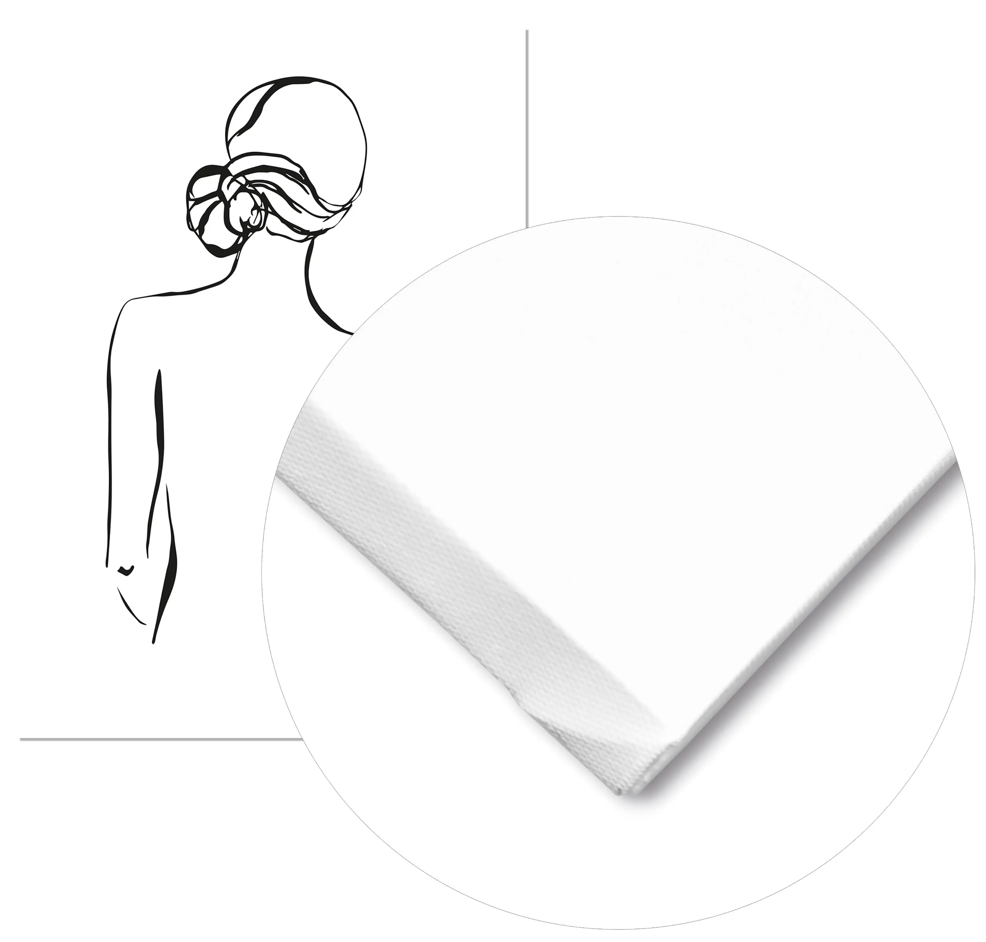 Cuadro Cuadro Silueta Mujer Espaldas Home & Living Lienzo70x100cm