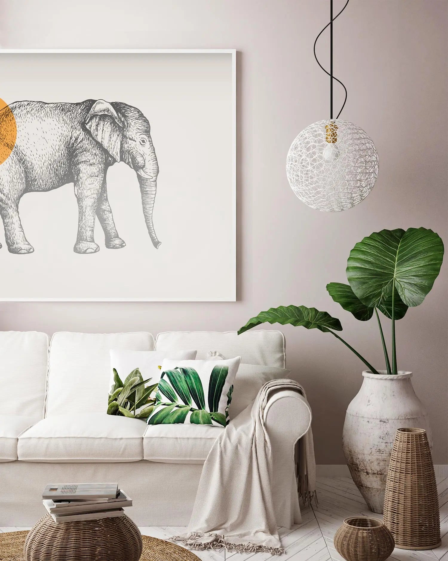 Cuadro Dibujo Elefante freeshipping - Home and Living