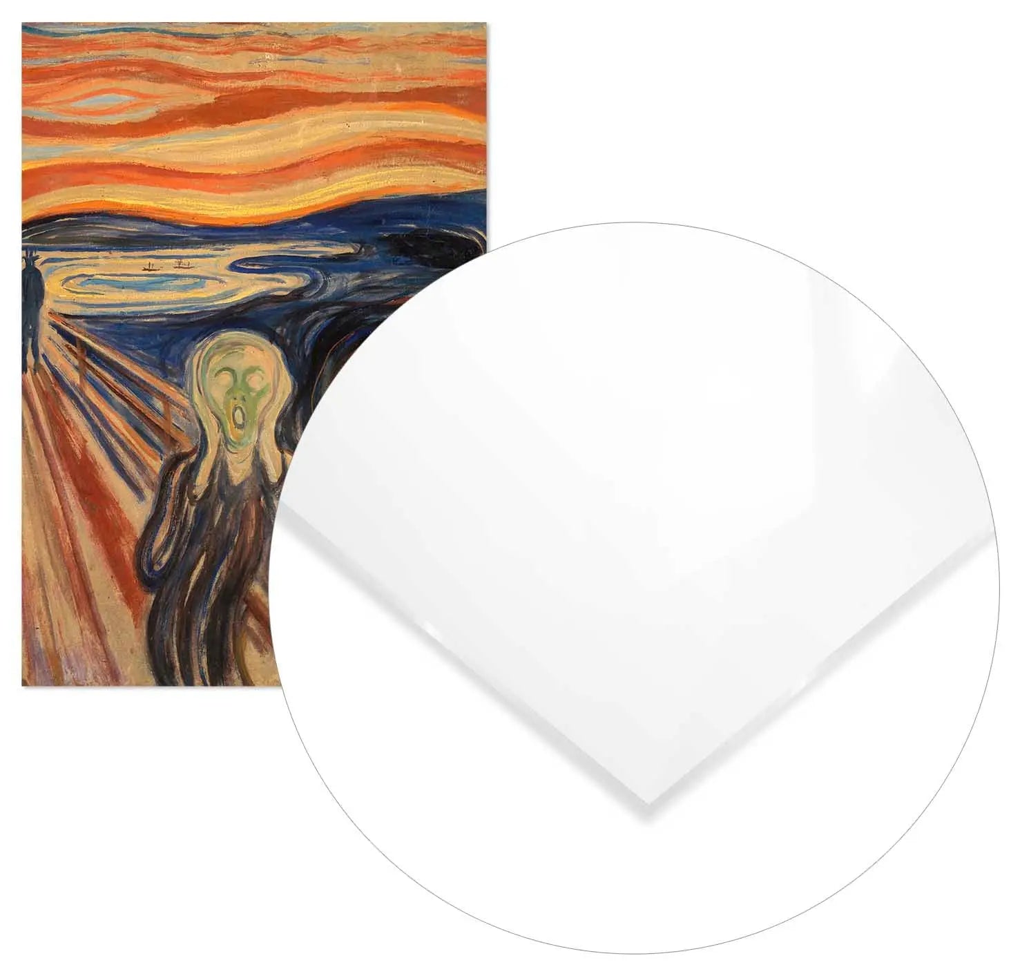 Cuadro Edvard Munch El Grito Home & Living MetacrilatoEnmarcado70x100cm