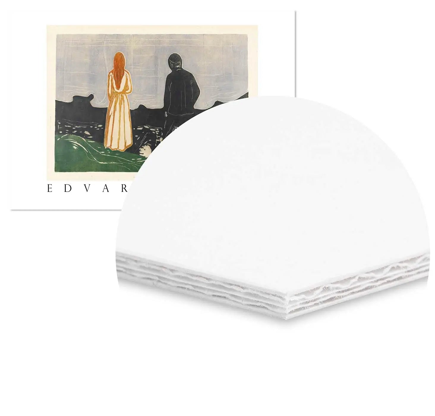 Cuadro Edvard Munch Solitarios Home & Living CuadroEnmarcado30x21cm