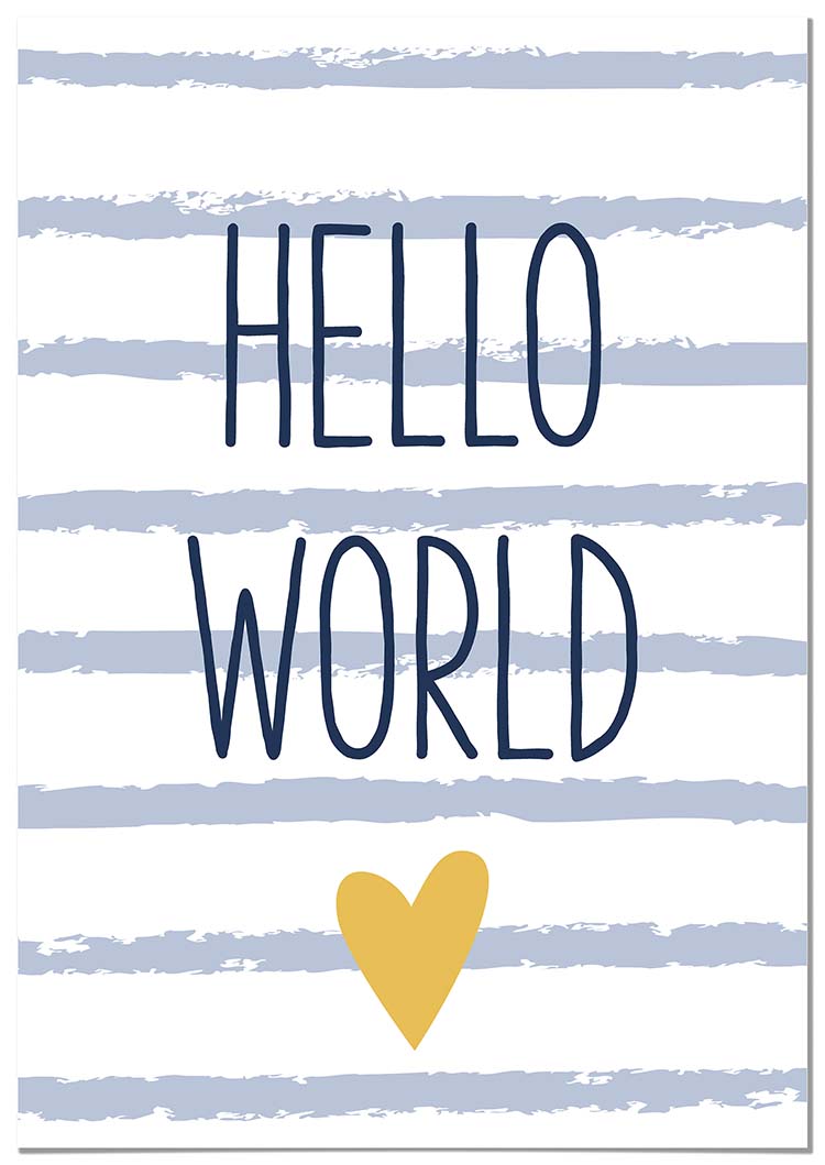 Cuadro Hello World Home & Living 