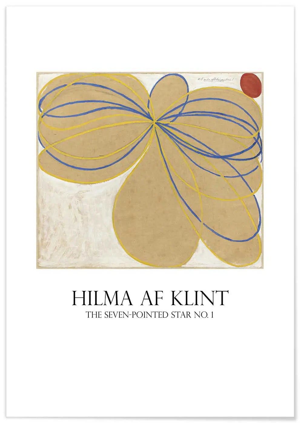 Cuadro Hilma Af Klint Estrellas Siete Puntas freeshipping - Home and Living