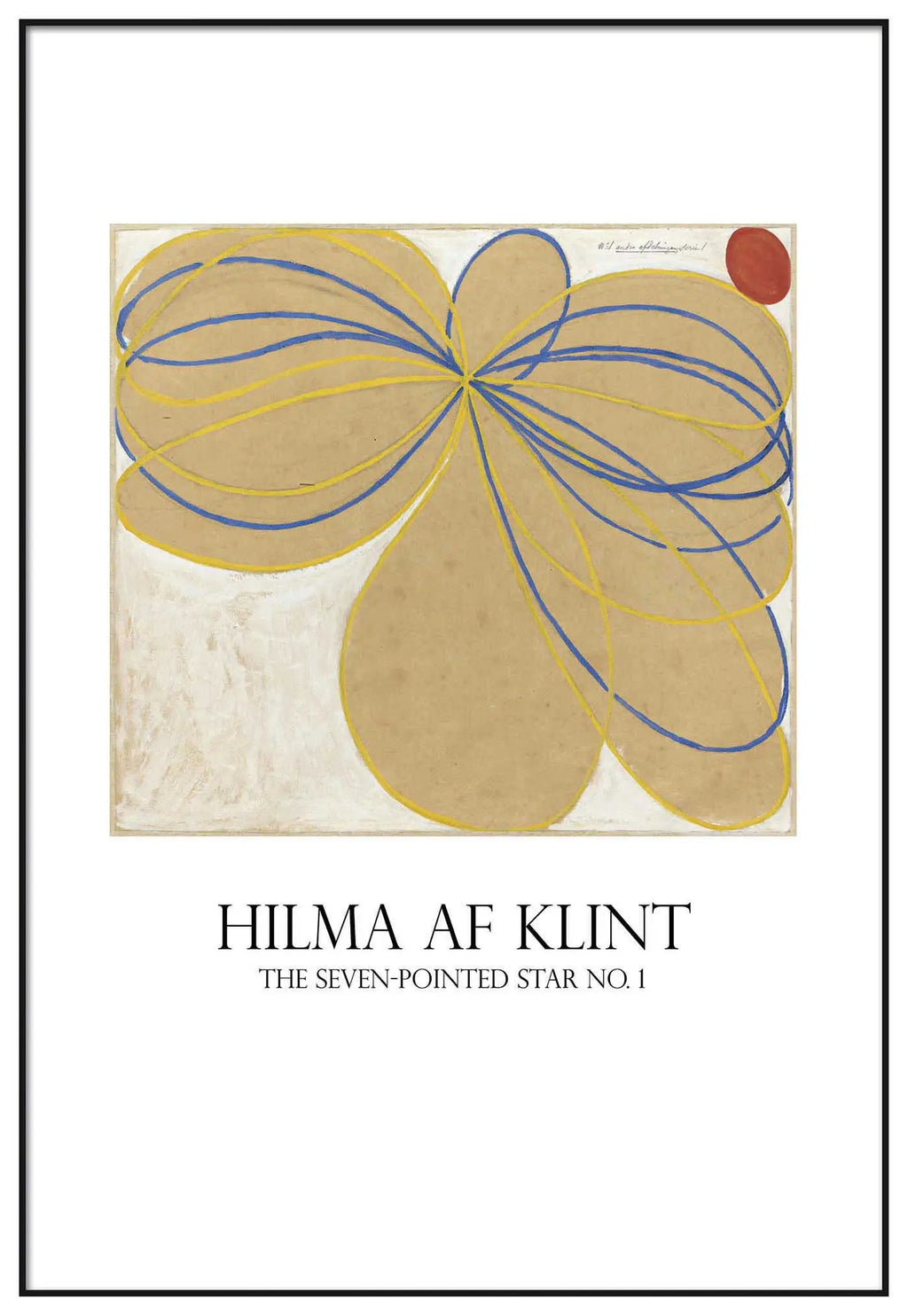 Cuadro Hilma Af Klint Estrellas Siete Puntas freeshipping - Home and Living