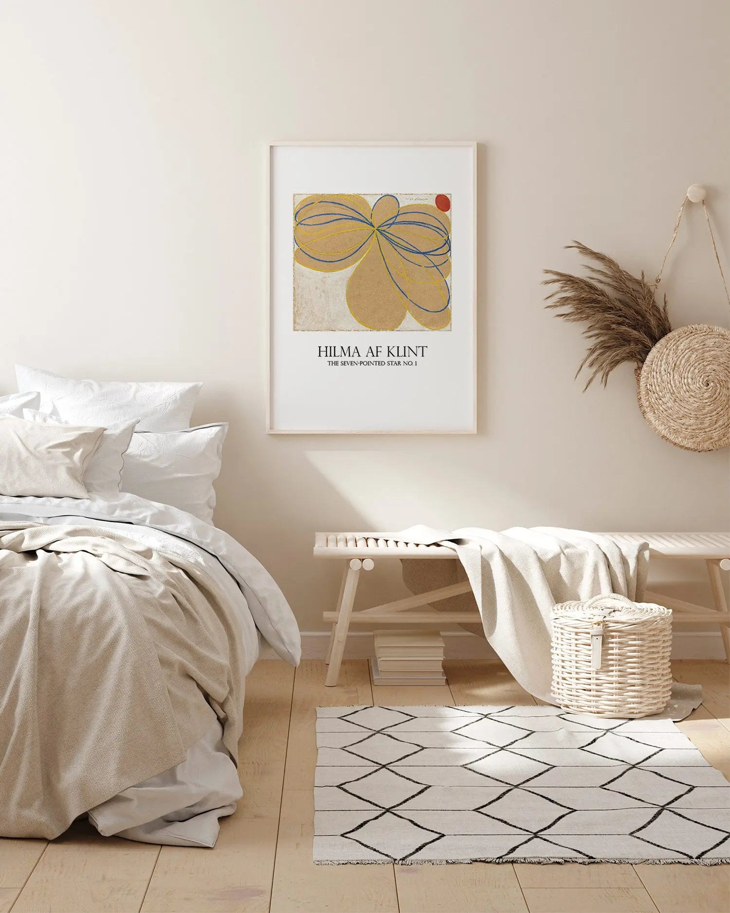 Cuadro Hilma Af Klint Estrellas Siete Puntas freeshipping - Home and Living