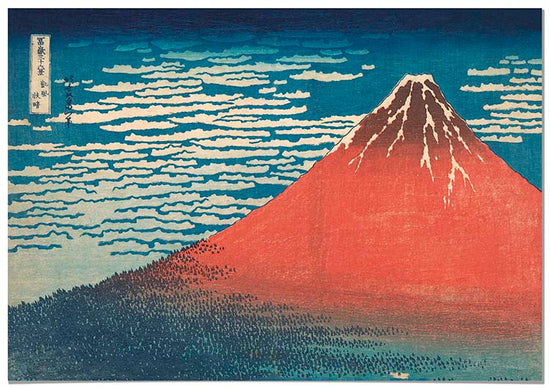 Cuadro Hokusai Volcán Rojo Home & Living 