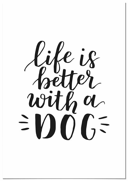 Cuadro Life is Better With a Dog Home & Living 
