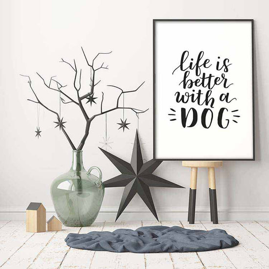 Cuadro Life is Better With a Dog Home & Living 