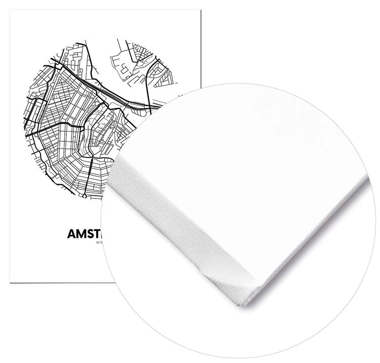 Cuadro Mapa Ámsterdam Círculo Home & Living 