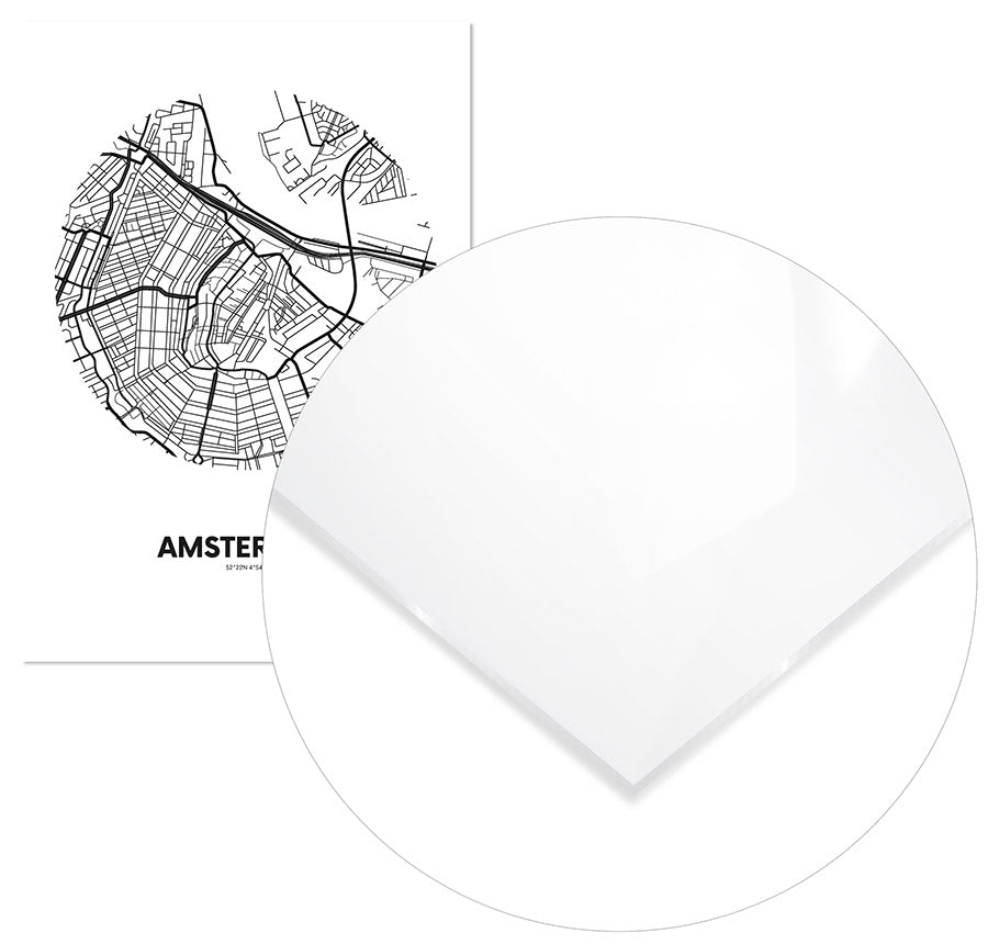 Cuadro Mapa Ámsterdam Círculo Home & Living 