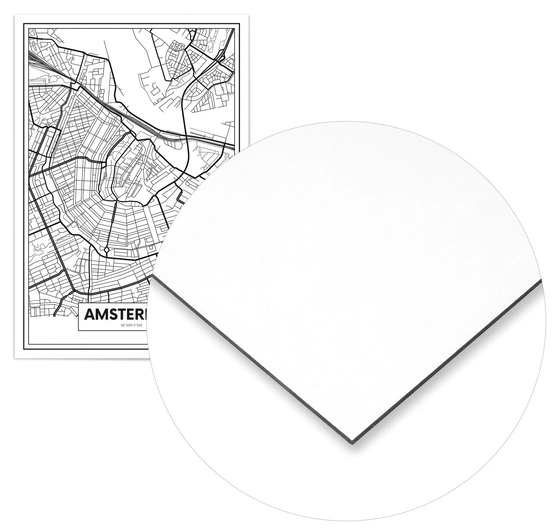 Cuadro Mapa Ámsterdam freeshipping - Home and Living