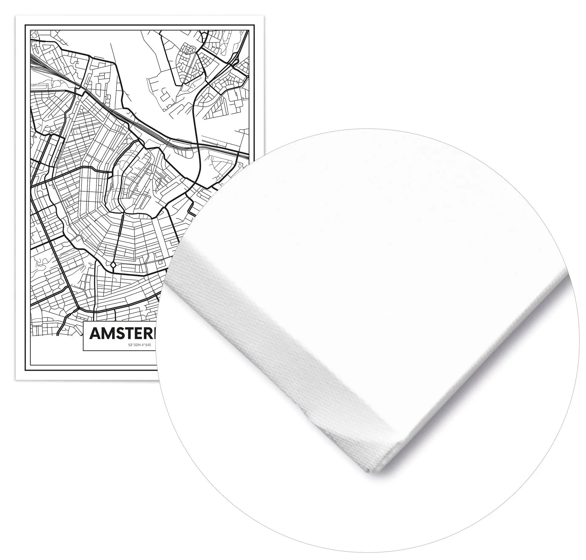 Cuadro Mapa Ámsterdam freeshipping - Home and Living