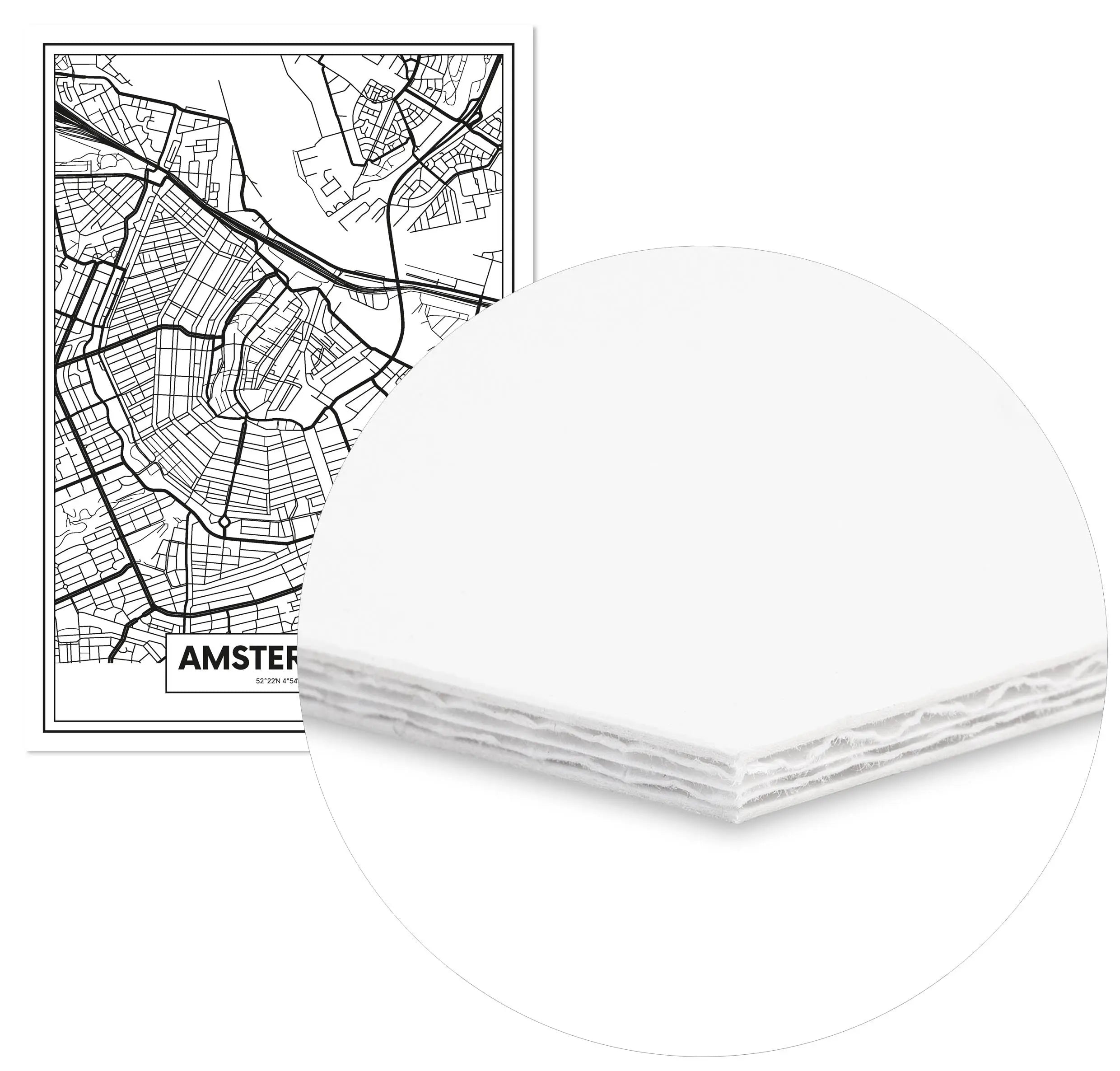 Cuadro Mapa Ámsterdam freeshipping - Home and Living