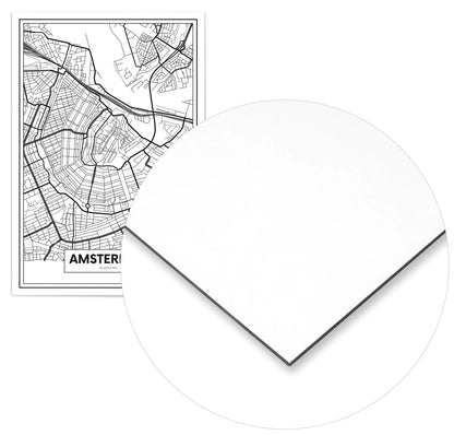 Cuadro Mapa Ámsterdam Home & Living Metal70x100cm