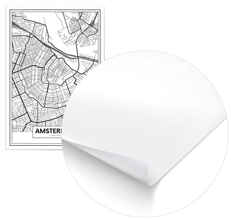 Cuadro Mapa Ámsterdam Home & Living Póster70x100cm