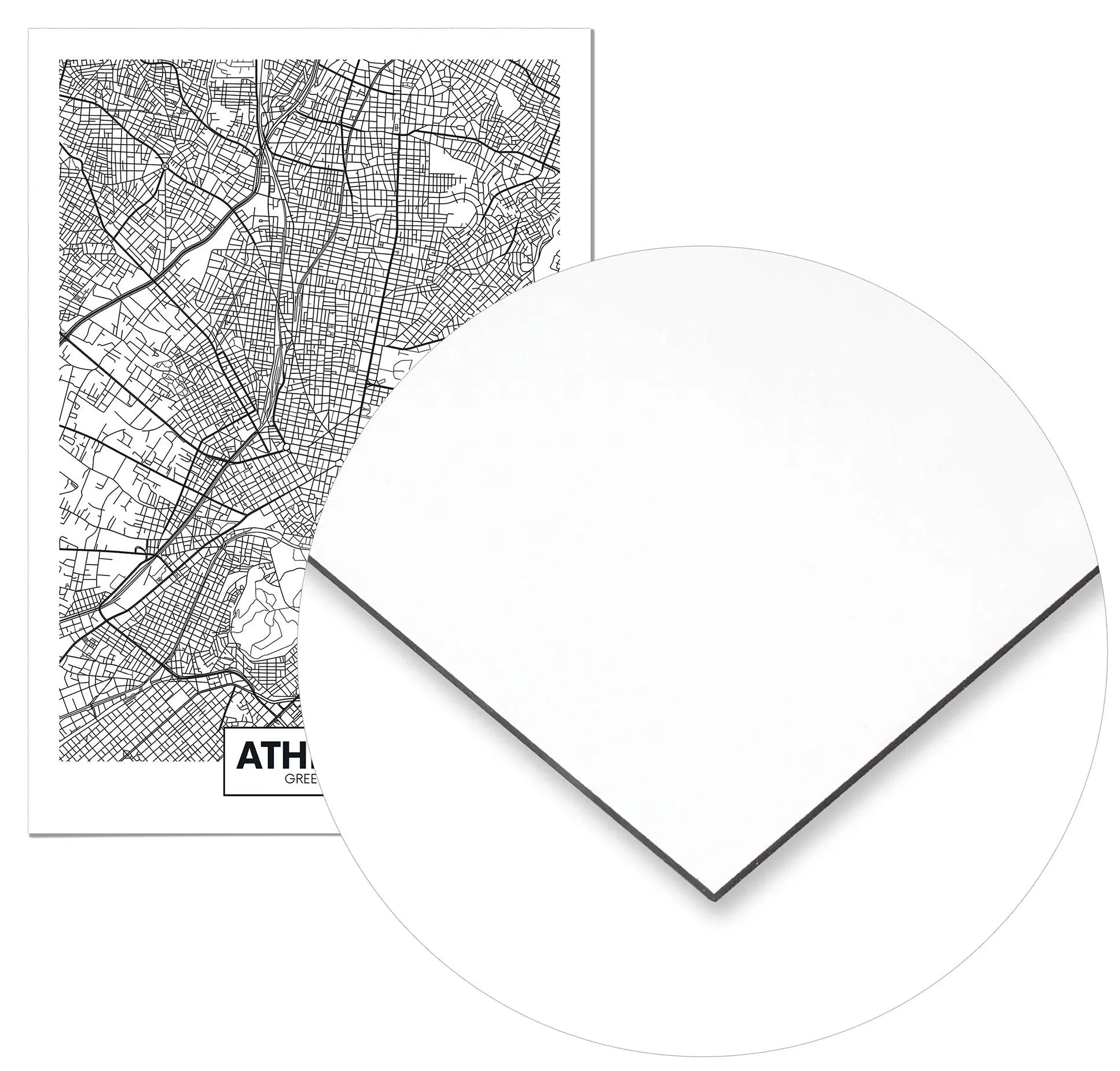 Cuadro Mapa Atenas freeshipping - Home and Living