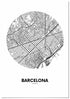 Cuadro Mapa Barcelona Círculo Home & Living 
