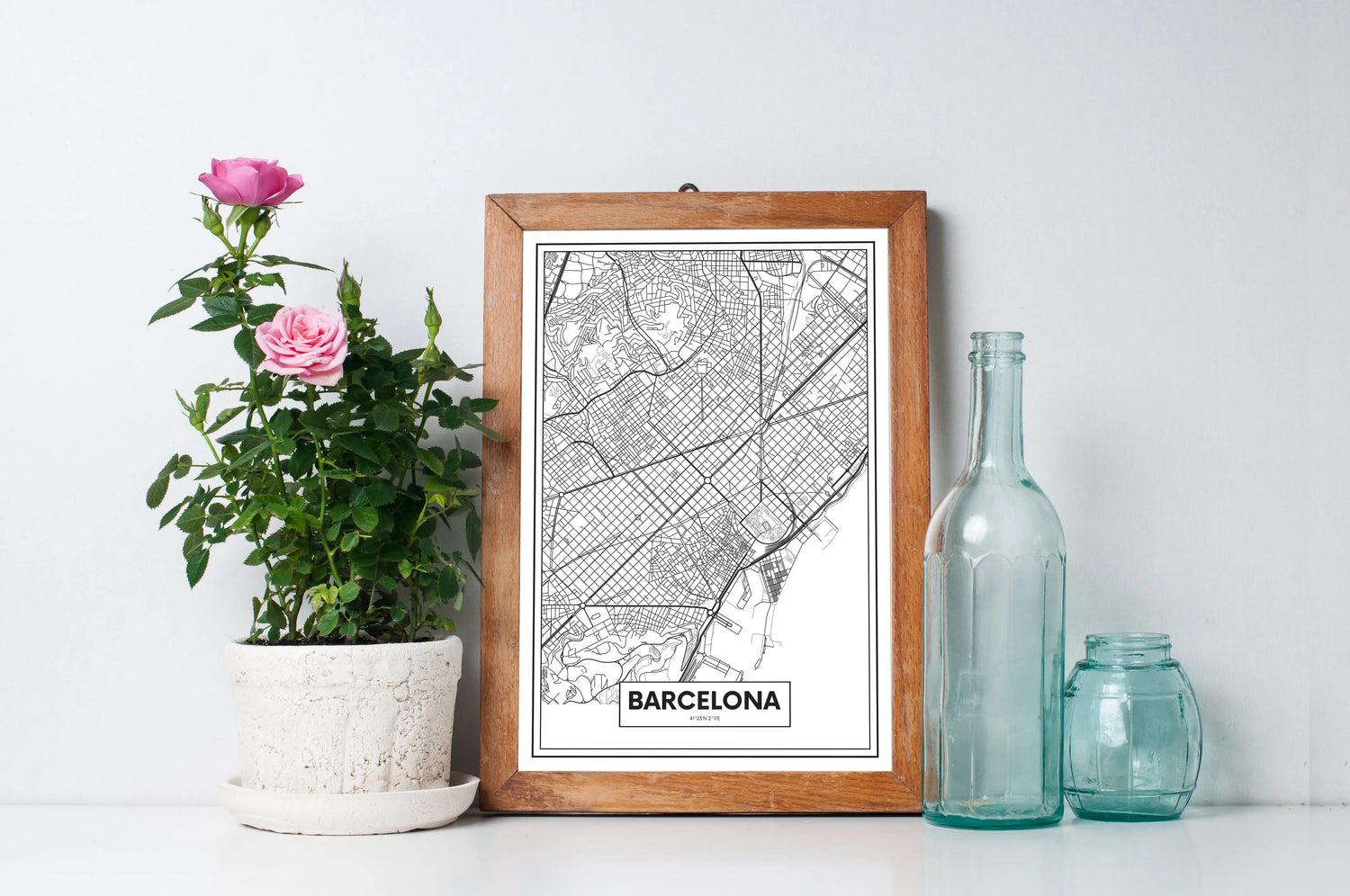 Cuadro Mapa Barcelona freeshipping - Home and Living