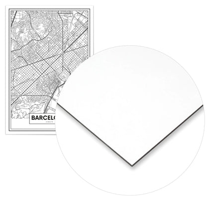 Cuadro Mapa Barcelona Home & Living Metal70x100cm