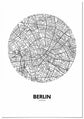 Cuadro Mapa Berlín Círculo Home & Living 