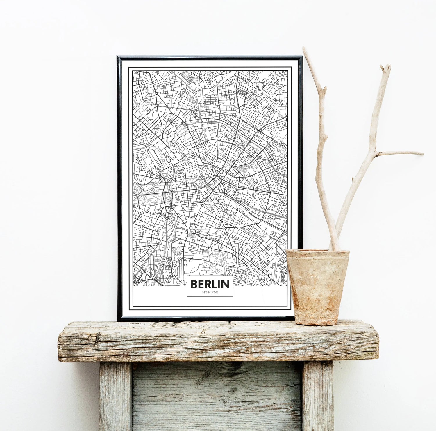 Cuadro Mapa Berlín freeshipping - Home and Living