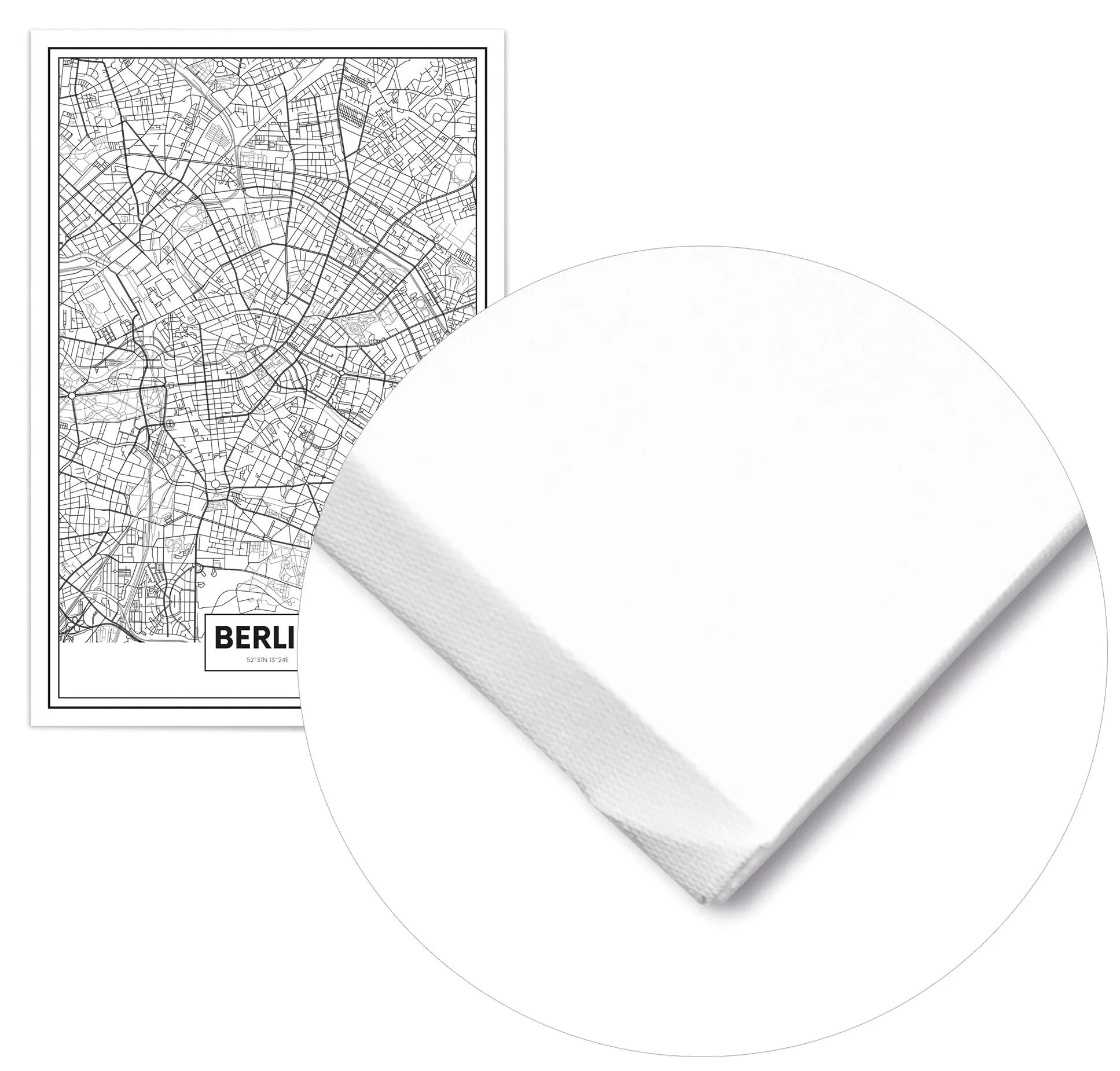 Cuadro Mapa Berlín freeshipping - Home and Living