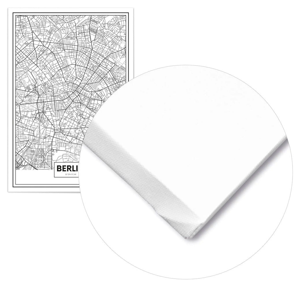 Cuadro Mapa Berlín Home & Living Lienzo70x100cm