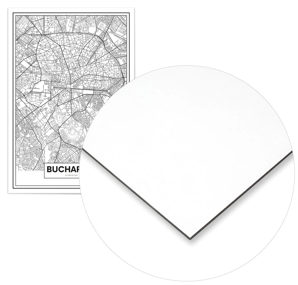 Cuadro Mapa Bucarest freeshipping - Home and Living