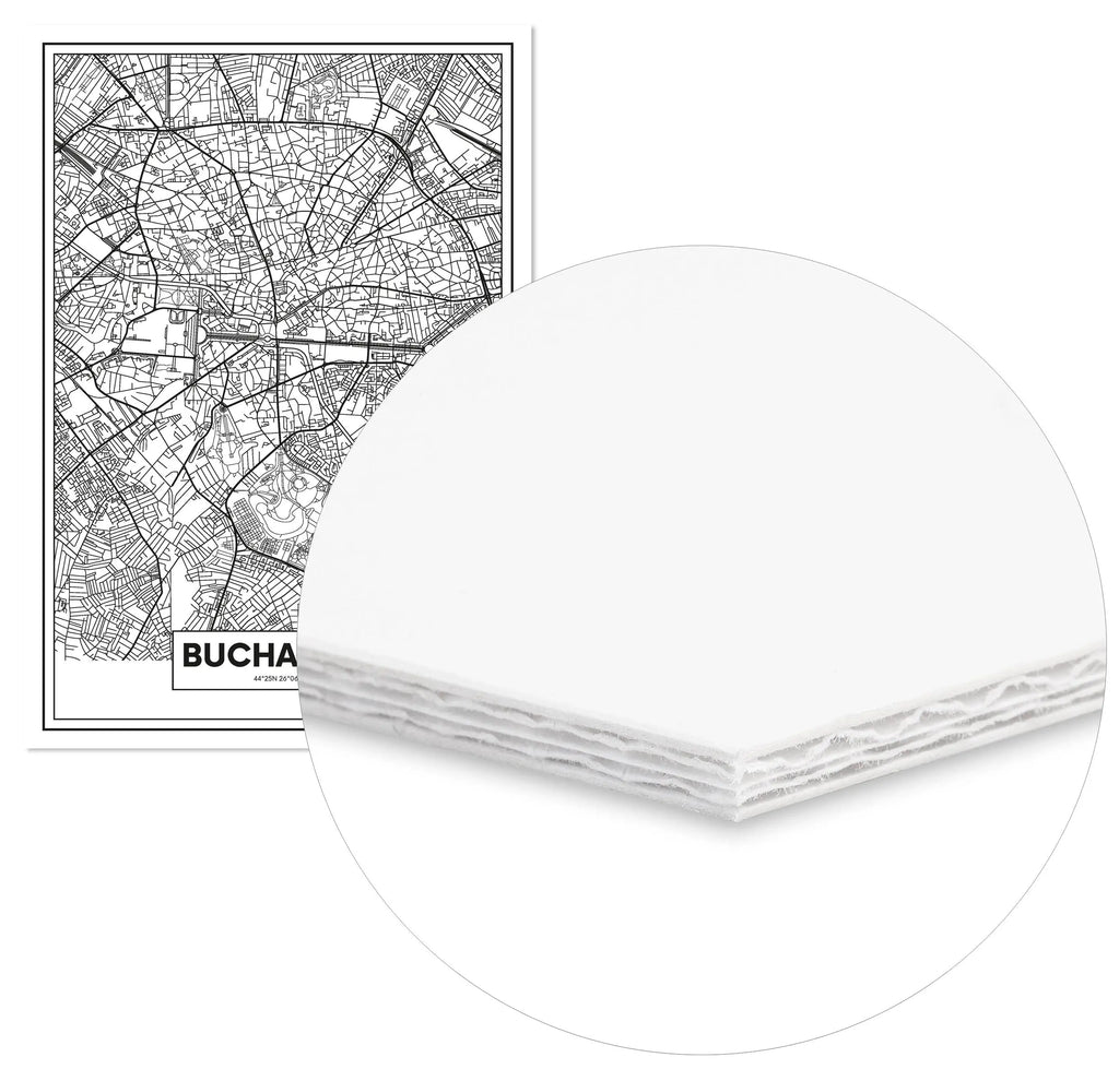 Cuadro Mapa Bucarest freeshipping - Home and Living