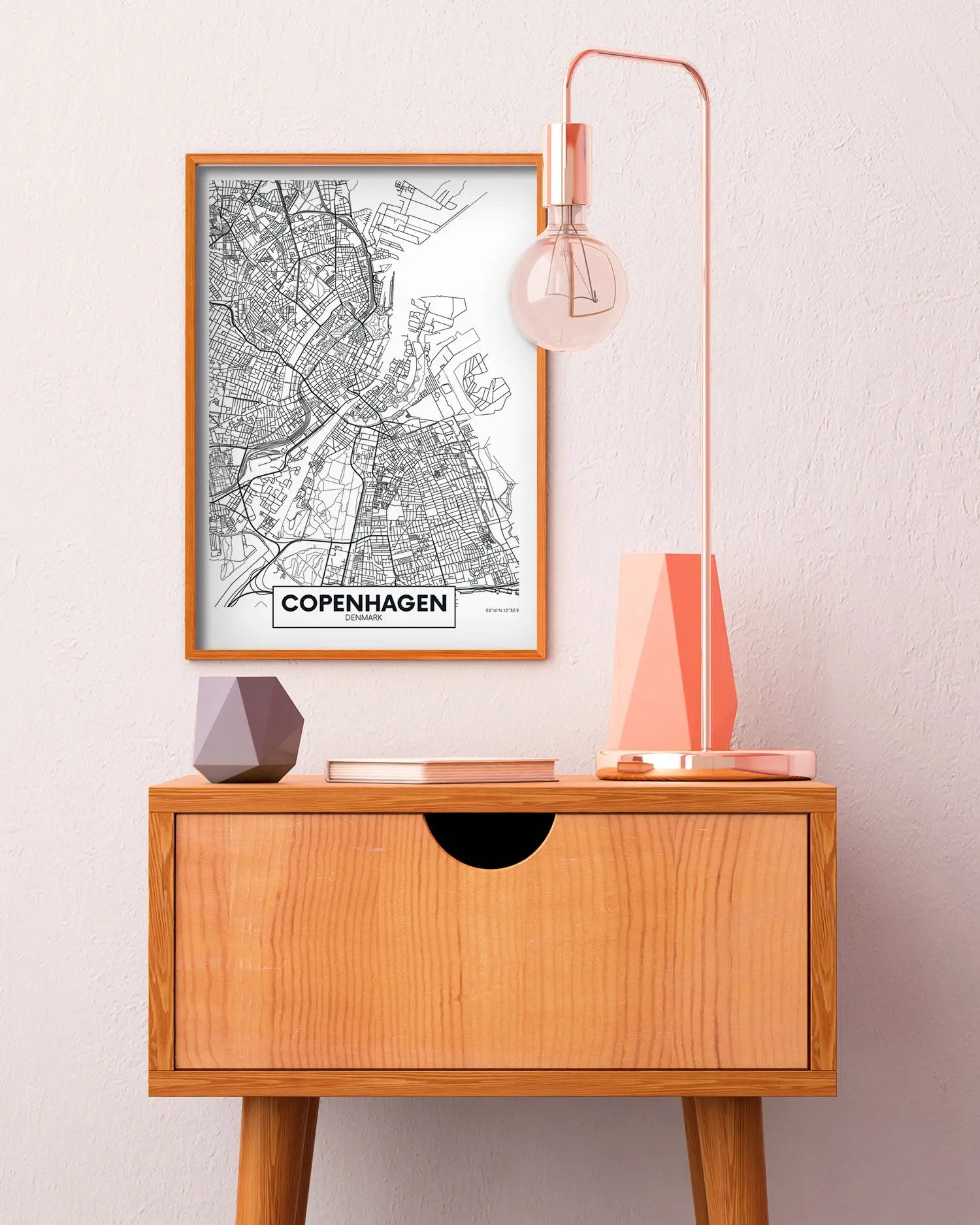 Cuadro Mapa Copenague freeshipping - Home and Living