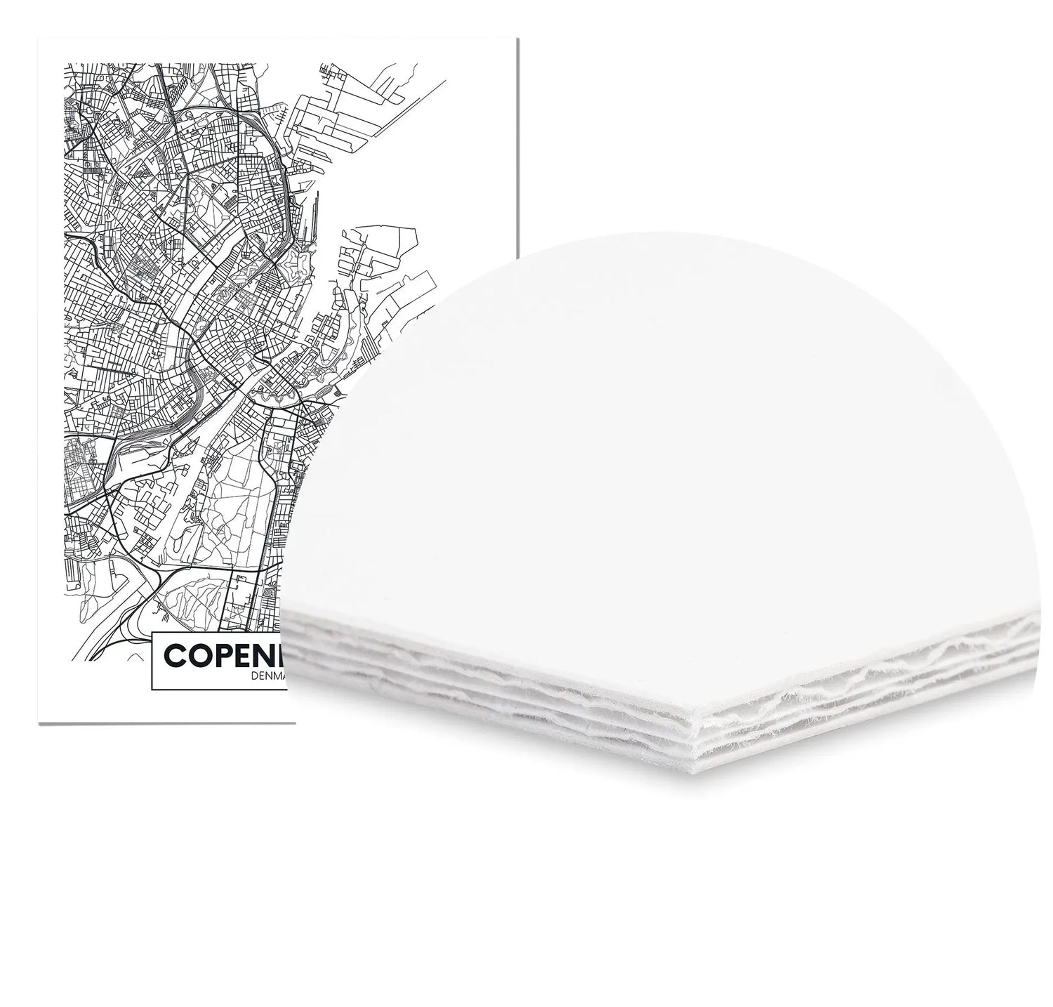 Cuadro Mapa Copenague Home & Living CuadroEnmarcado70x100cm