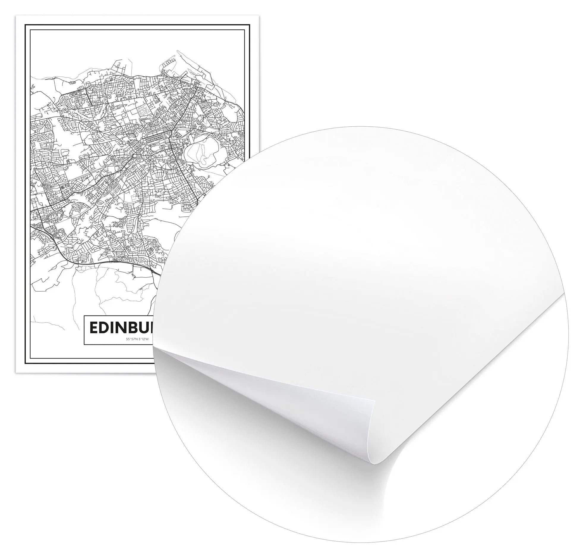 Cuadro Mapa Edimburgo freeshipping - Home and Living