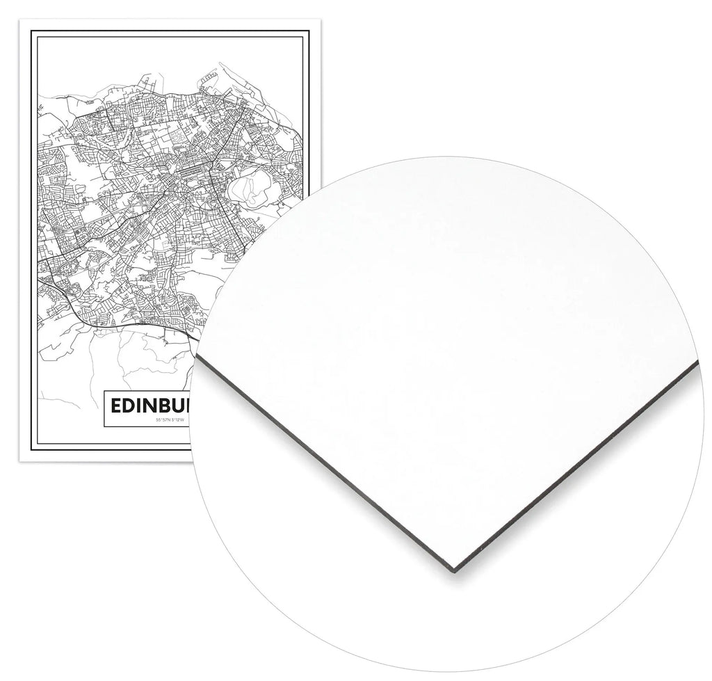 Cuadro Mapa Edimburgo Home & Living Metal70x100cm