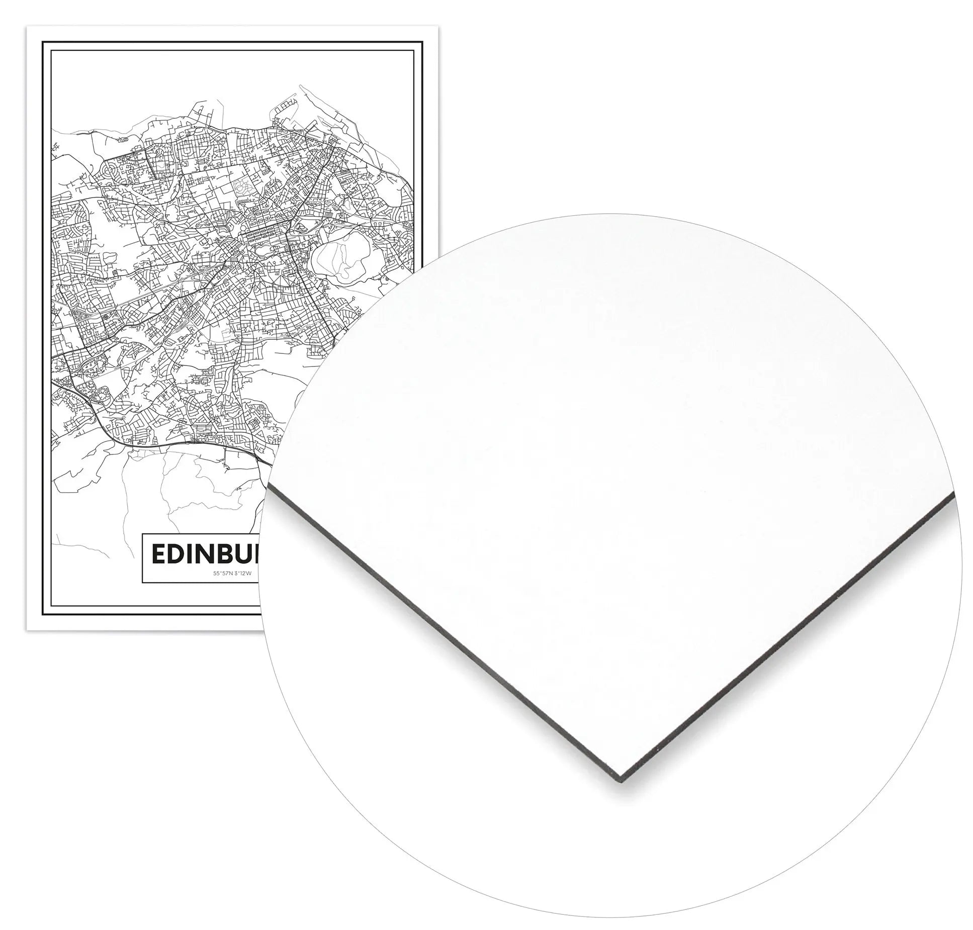 Cuadro Mapa Edimburgo Home & Living Metal70x100cm