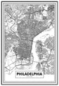 Cuadro Mapa Filadelfia freeshipping - Home and Living