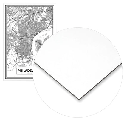 Cuadro Mapa Filadelfia Home & Living Metal70x100cm