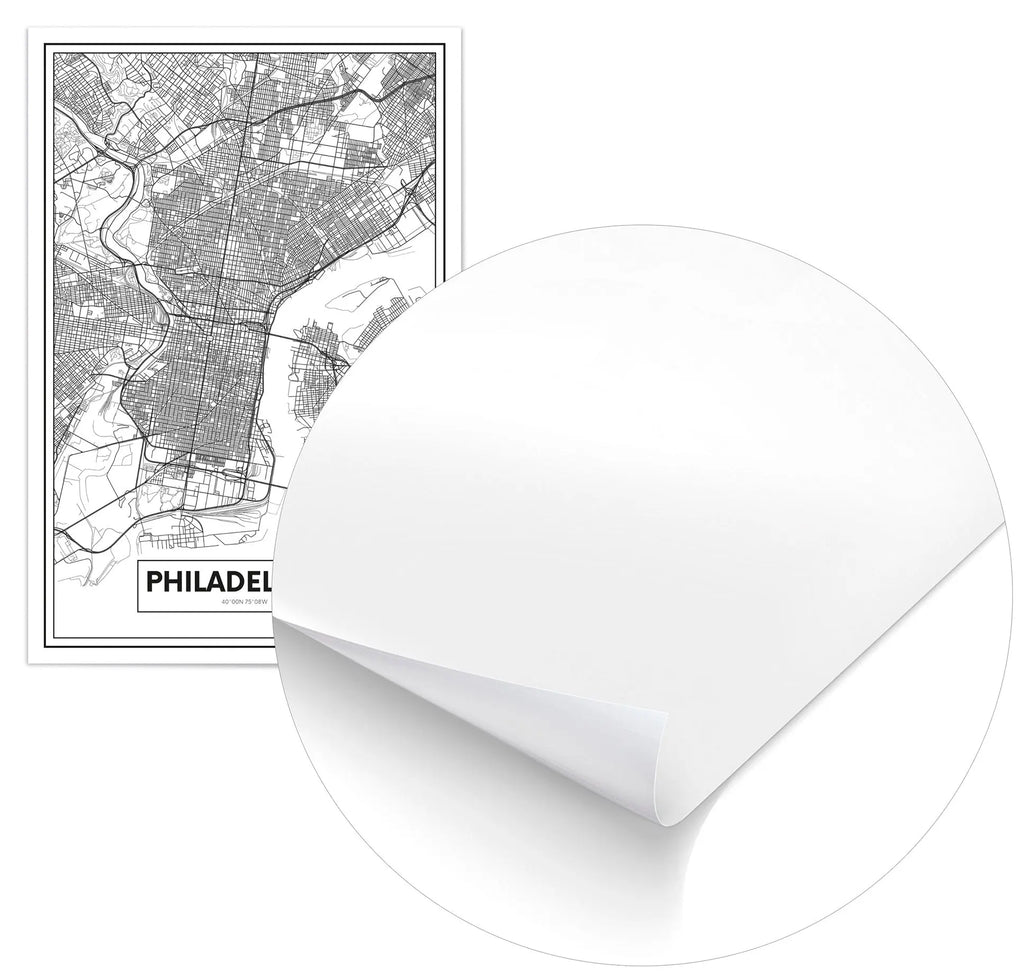 Cuadro Mapa Filadelfia Home & Living Póster70x100cm
