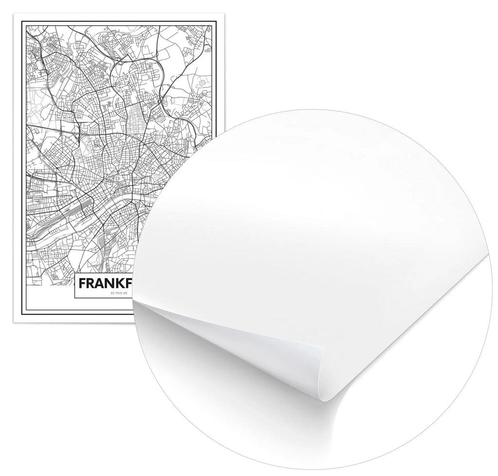 Cuadro Mapa Frankfurt freeshipping - Home and Living