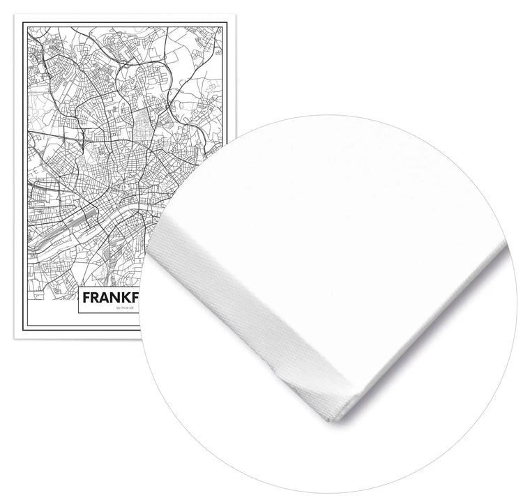 Cuadro Mapa Frankfurt freeshipping - Home and Living